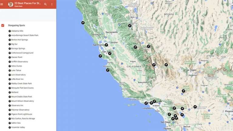 Dark Sky Map California 2025 Easy Guide Google Map Of 23 Best Places For Stargazing In California 768x432