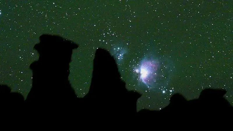 Orion Nebula at Goblin Valley State Park photo courtesy of Marcin Grzybowski