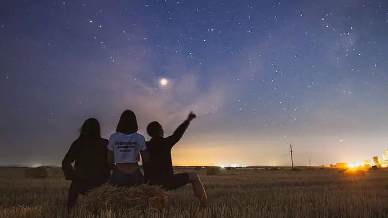 stargazing exploring the night sky