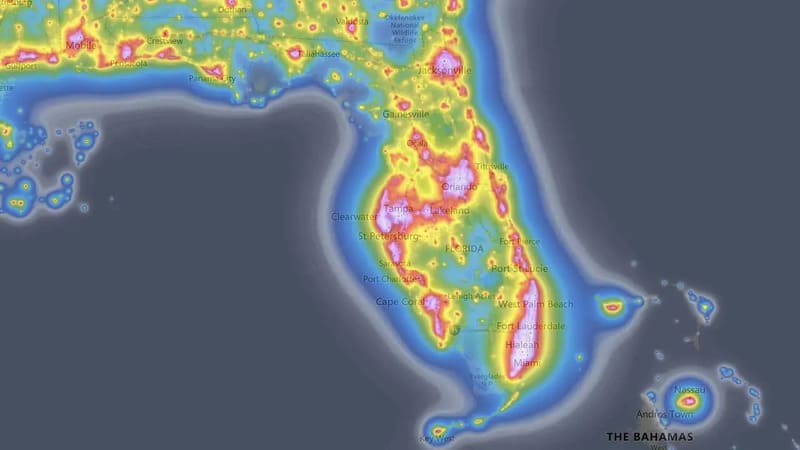 Florida Dark Sky Map