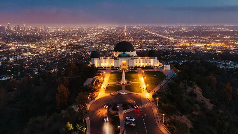 Go to the Griffith Park Observatory to see the Milky Way in Los Angeles