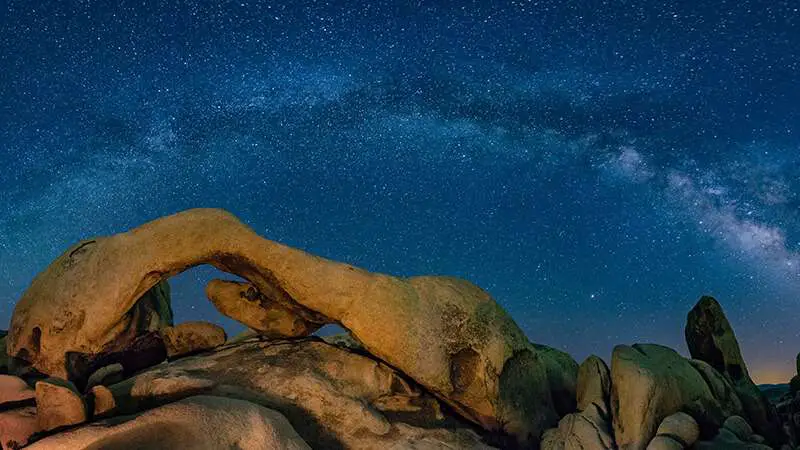 Milky Way Arch over Arch Rock at Joshua Tree