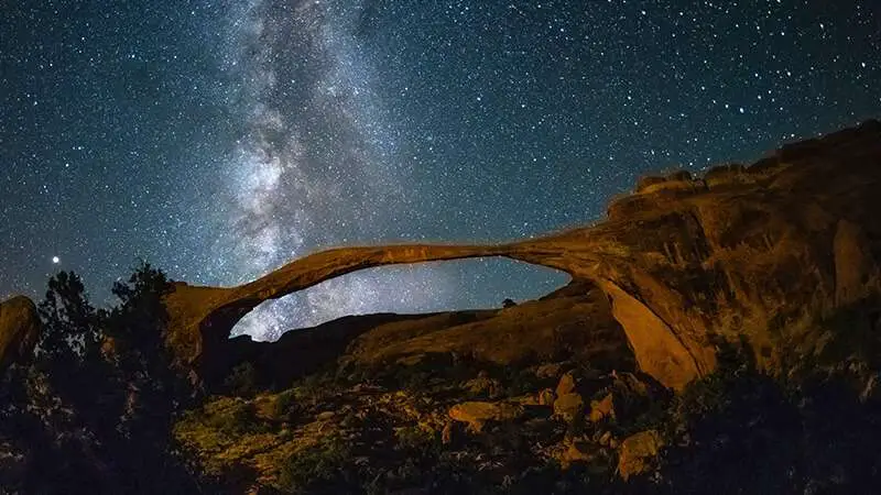 Utah Dark Sky Map Arches National Park