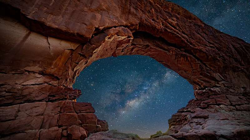 Utah Dark Sky Map Arches