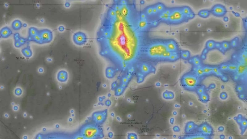 Utah Dark Sky Map
