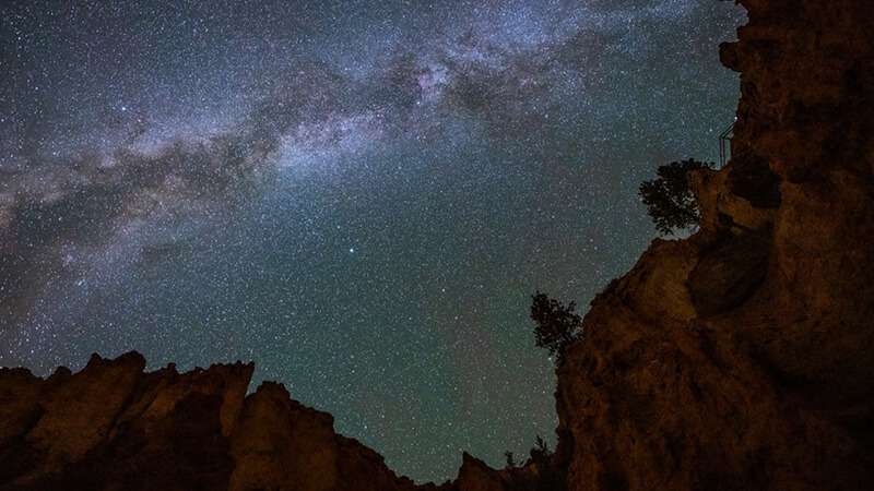 Bryce Canyon Rim and Night Sky photo credit Eric Kilby Flickr