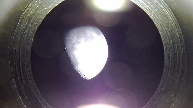 Moon inside eyepiece photo credit whyohwhyohwhyoh Flickr
