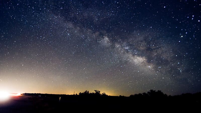 Milky Way over Oklahoma photo credit Jeff Woods Flickr