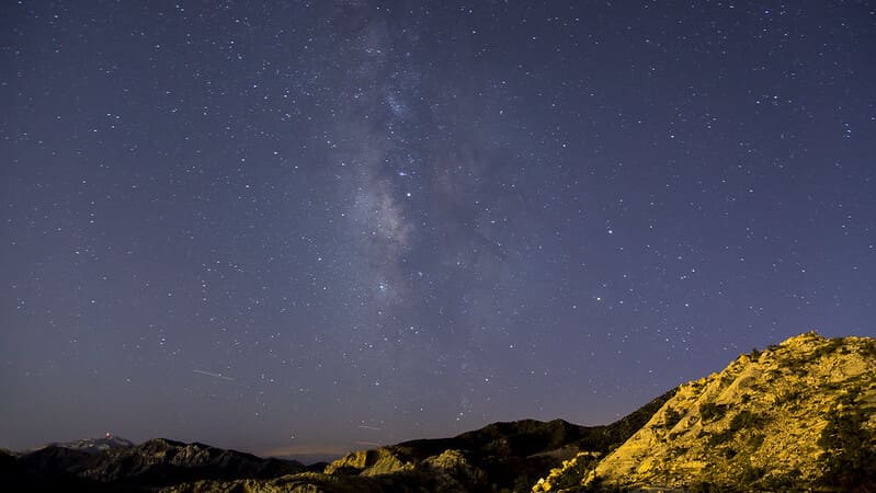 Milky Way over Red Rock Canyon photo credit BLM Nevada Flickr