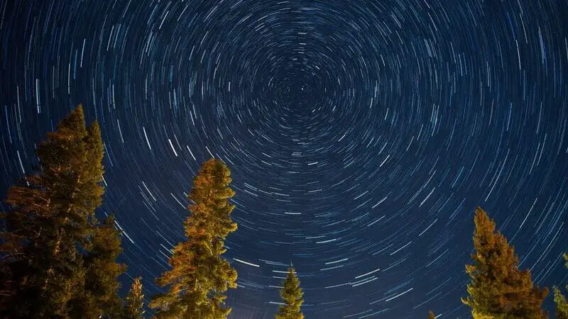 Star Circles above Lake Tahoe