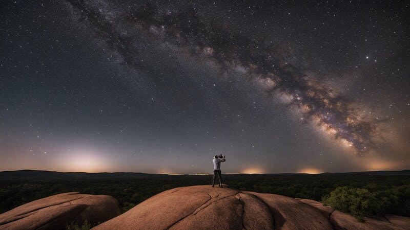 Stargazing at Enchanted Rock State Natural Area