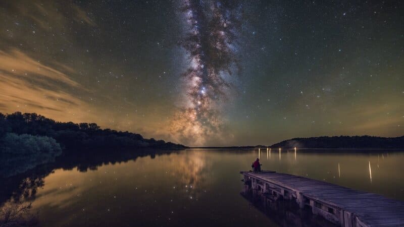 Stargazing at Granger Lake Dam