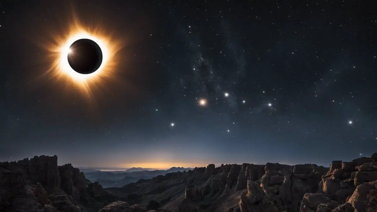 Are stars visible during a solar eclipse