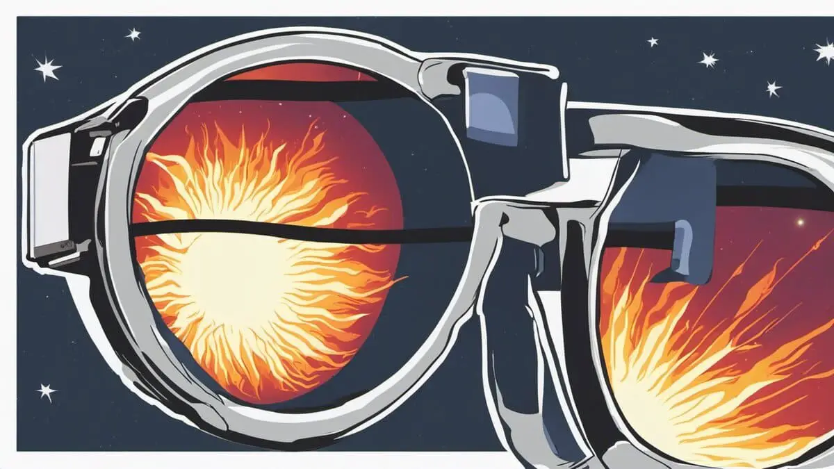 How do solar eclipse glasses work