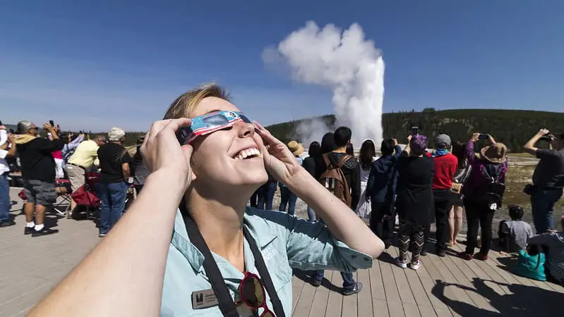 Solar Eclipse Glasses photo credit Yellowstone National Park Flickr