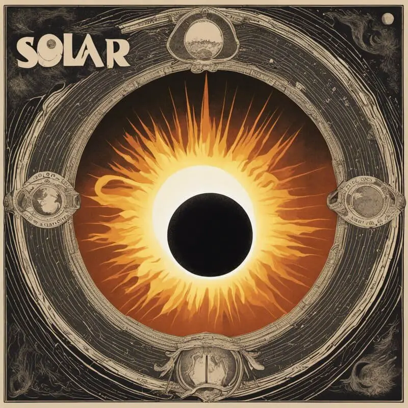 Solar Eclipse square illustration