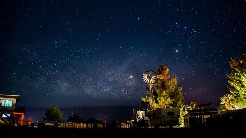 Texas Stargazing with Windmill at Copper Breaks