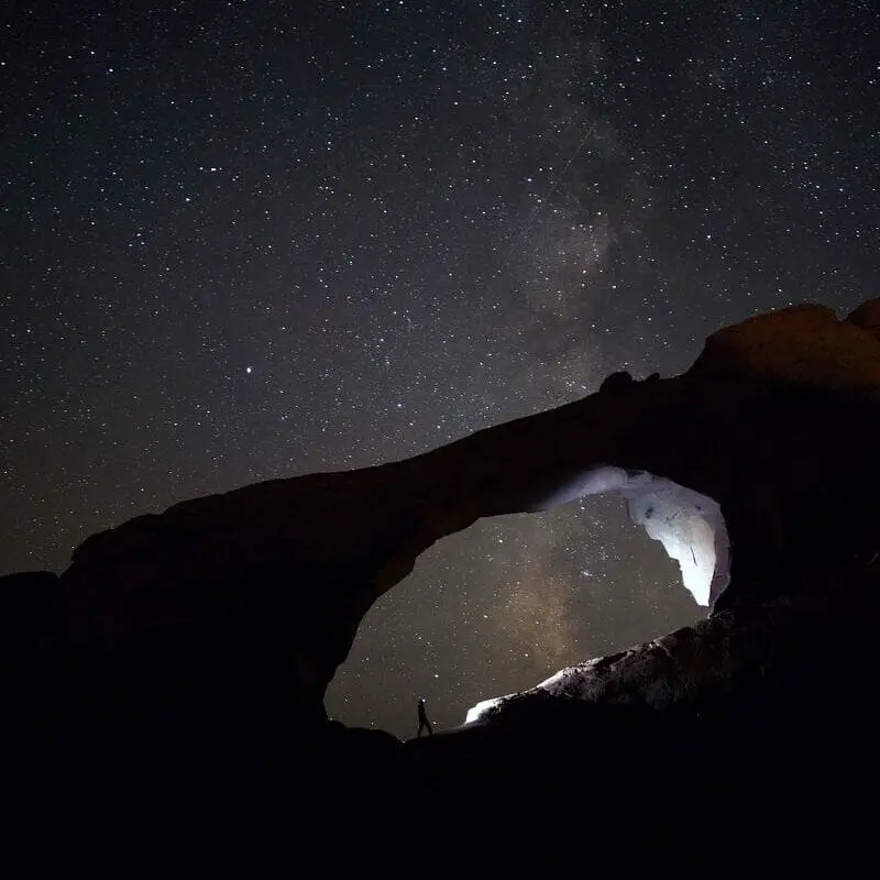 stargazing at arches NP