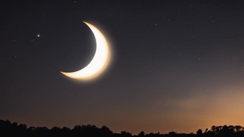 stars with partial solar eclipse